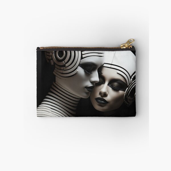 Item preview, Synthetic Connection – Futuristic Android Couple designed and sold by PlanetBPop.