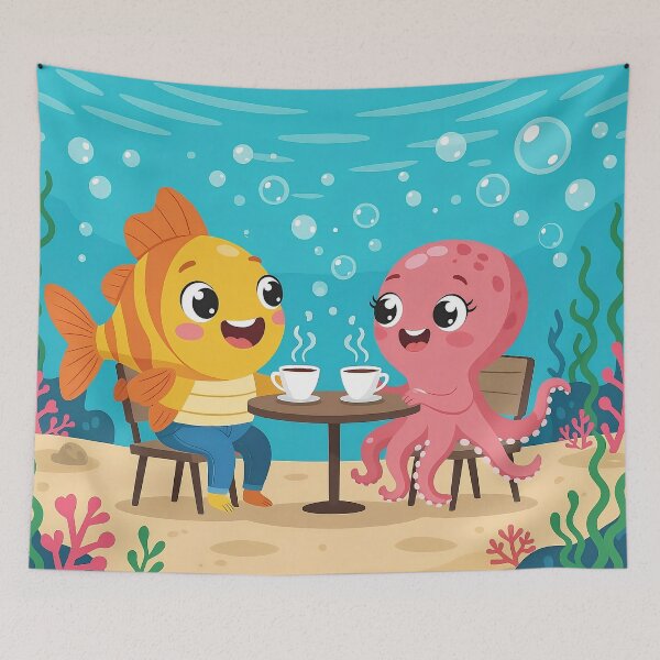 Item preview, Underwater Coffee designed and sold by Serene Strokes Art.