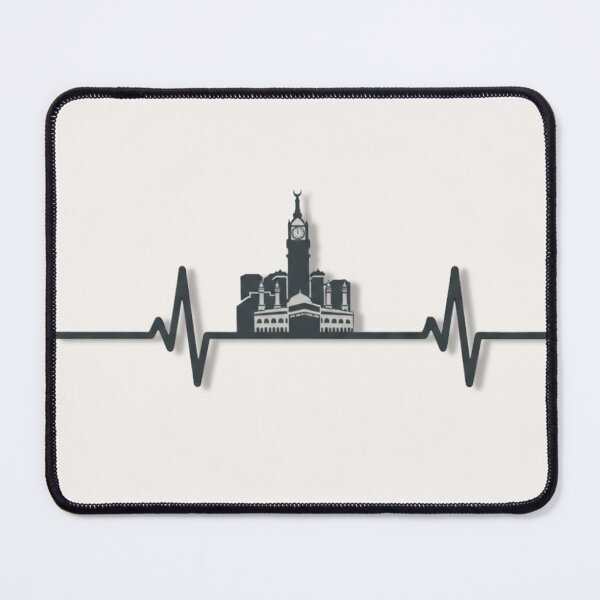 Item preview, Makkah Heartbeat (V.1) – Kaaba & Clock Tower Islamic Skyline Design designed and sold by D-Islamic.