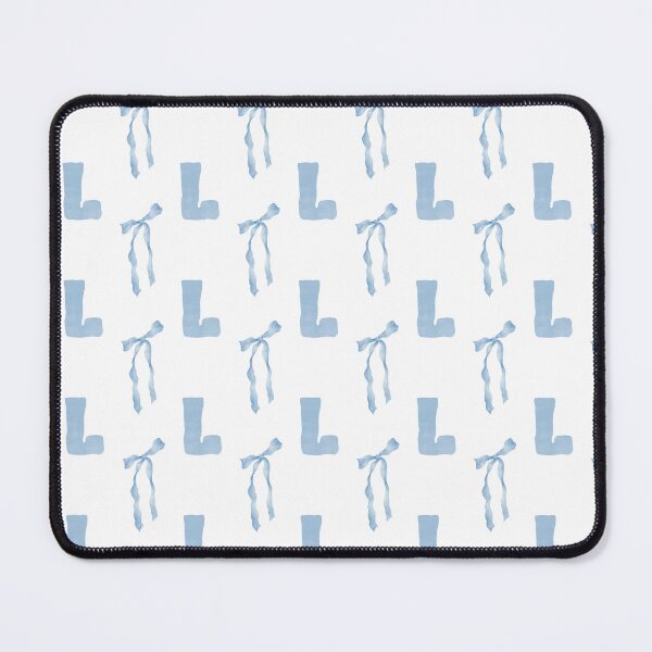 Item preview, Watercolor Blue Bow Letter L Phone Case Aesthetic Gift for Her Mom, Coquette Blue Bow Letter L Blanket Cozy Baby Shower Gift, Letter L Blue Bow Journal Graduation Gift for Her and Girls designed and sold by VivaFy.