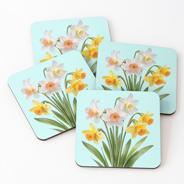 Item preview, Yellow White Spring Daffodil Bouquet Shapes Mania designed and sold by Shapes-Mania.