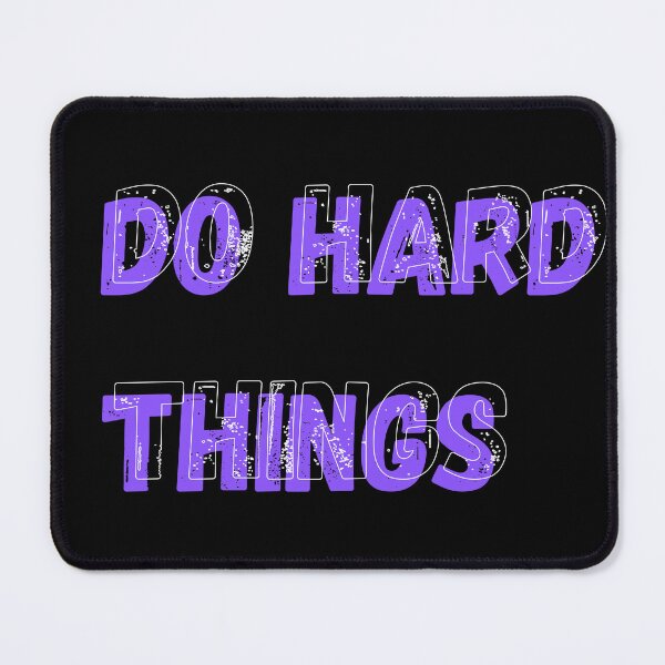 Item preview, Do Hard Things Motivational Minimalist Quote Design designed and sold by LUNOVX.