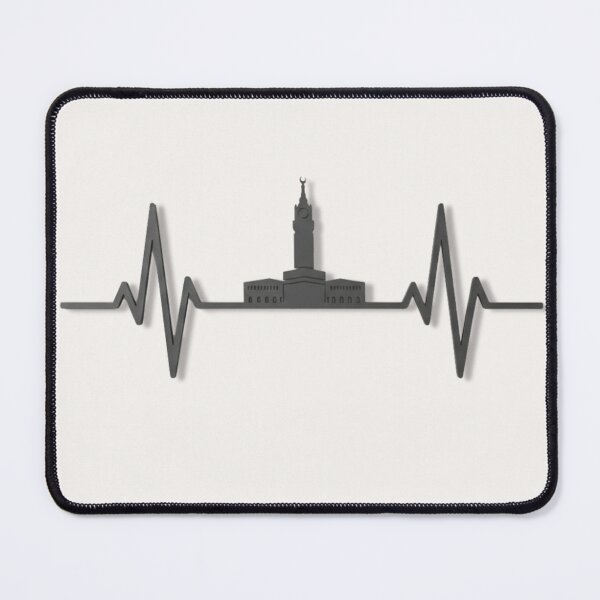 Item preview, Makkah Heartbeat (V.2) – Kaaba & Clock Tower Islamic Skyline Design designed and sold by D-Islamic.