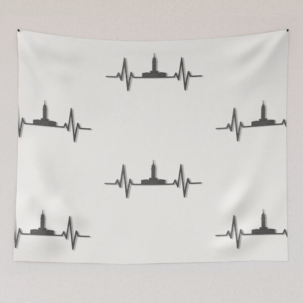 Item preview, Makkah Heartbeat (V.2) – Kaaba & Clock Tower Islamic Skyline Design designed and sold by D-Islamic.