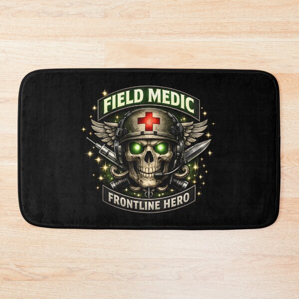 Item preview, Field Medic Frontline Hero Military Combat Medic Skull Medical Design designed and sold by ClinicalHubs.