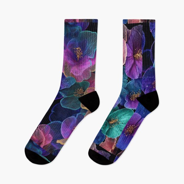 Item preview, Neon Luminous Translucent Floral Dreamscape designed and sold by Siriusvibes.
