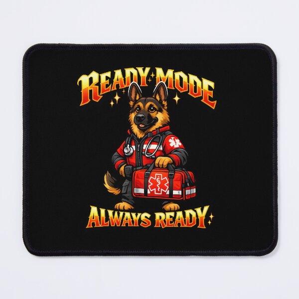 Item preview, Ready Mode Always Ready EMT Dog Paramedic Emergency Medical Design designed and sold by ClinicalHubs.