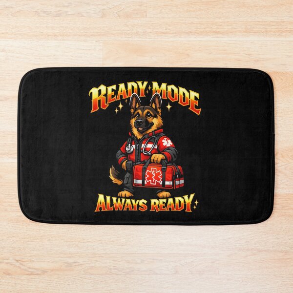 Item preview, Ready Mode Always Ready EMT Dog Paramedic Emergency Medical Design designed and sold by ClinicalHubs.