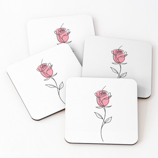 Item preview, Minimalist Rose Line Art – Elegant Continuous Line Floral Design color designed and sold by SoftMuse Designs.