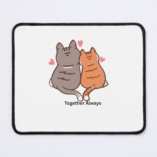 Item preview, Cute Cat Couple Together Always Design designed and sold by CozyMomDesigns.