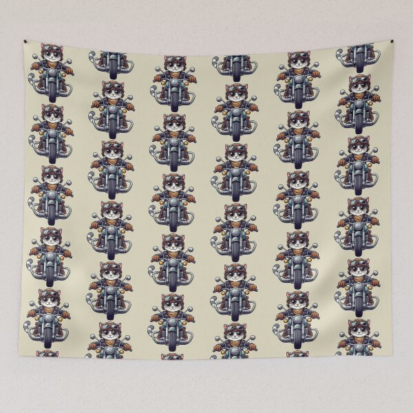 Item preview, "Motorcycle Cat Rider" designed and sold by Dogandesighn.