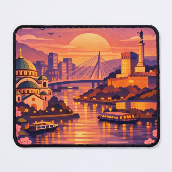 Item preview, Belgrade Serbia Travel Poster designed and sold by MatthewHeights.