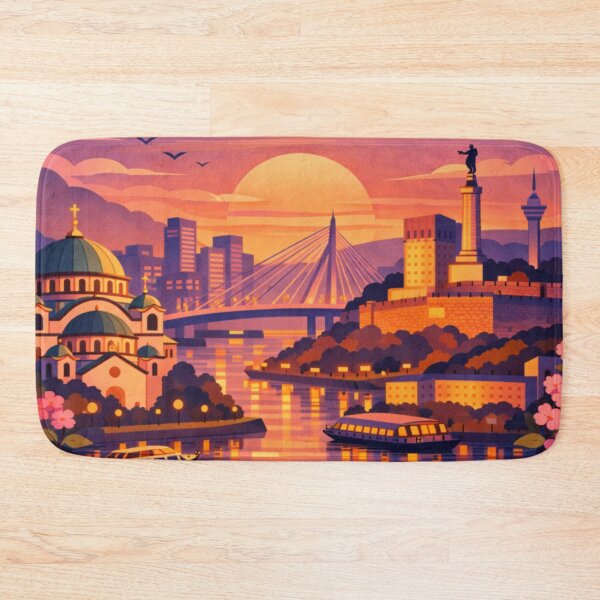 Item preview, Belgrade Serbia Travel Poster designed and sold by MatthewHeights.
