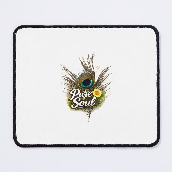 Item preview, Peocock Feather With Text Pure soul designed and sold by Babadesign48.