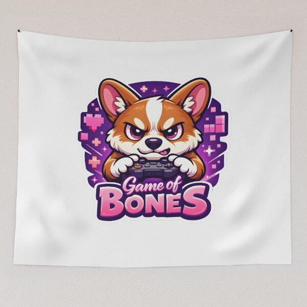 Item preview, Cute Gamer Corgi - Game of Bones designed and sold by Cheerioza.