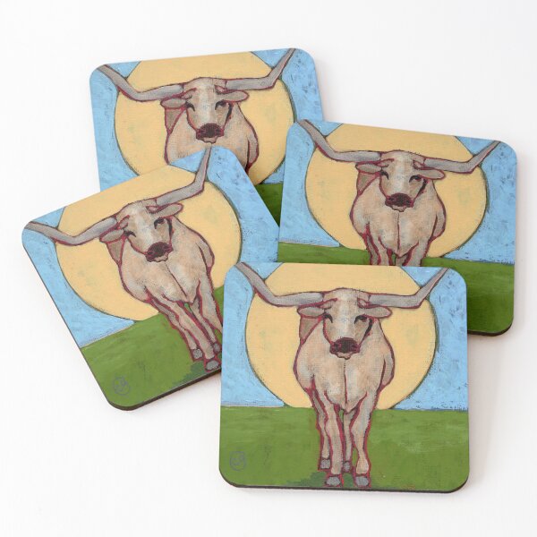 Item preview, Longhorn Steer on the Prairie at Sunset designed and sold by CindyGrosch.