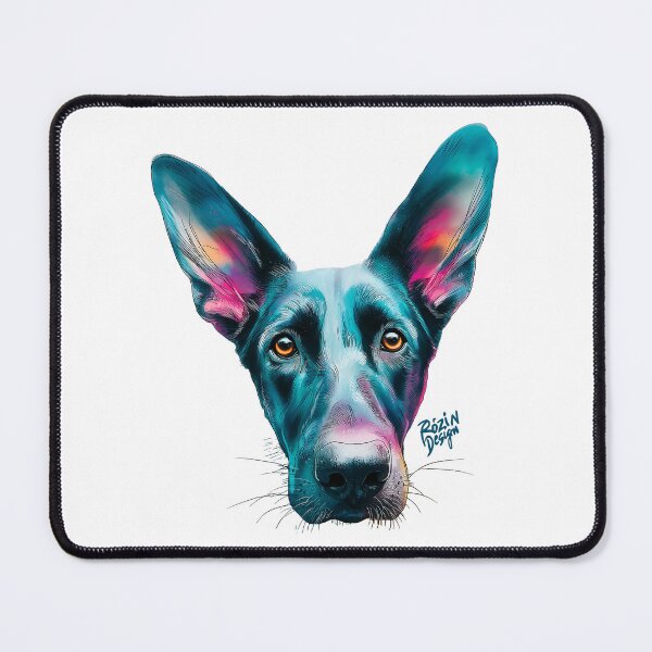 Item preview, Big Ears German Shepherd – Front Face Color Splash designed and sold by Rozin-Design.