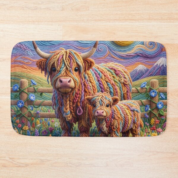 Item preview, Yarn Cow With Her Yarn Calf designed and sold by Tridentulus.
