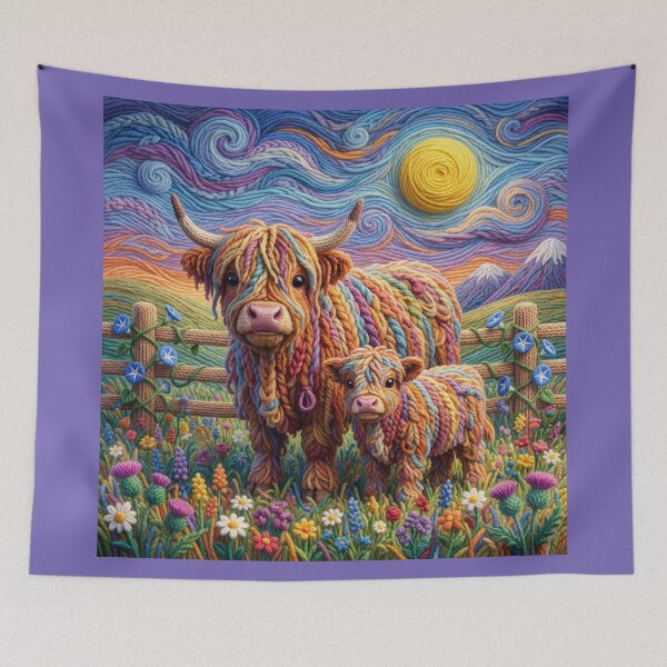 Item preview, Yarn Cow With Her Yarn Calf designed and sold by Tridentulus.