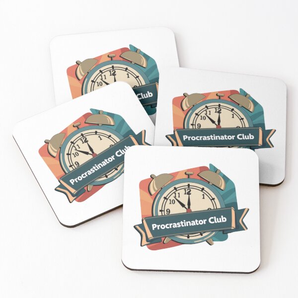 Item preview, Procrastinator club merit badge designed and sold by MendaciousMina.