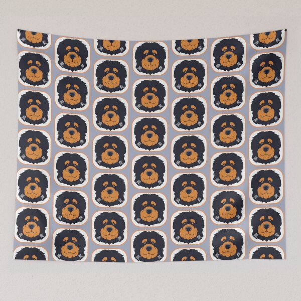 Item preview, Tibetan Mastiff with Chinese name - minimalist graphic icon designed and sold by ArtEllary.