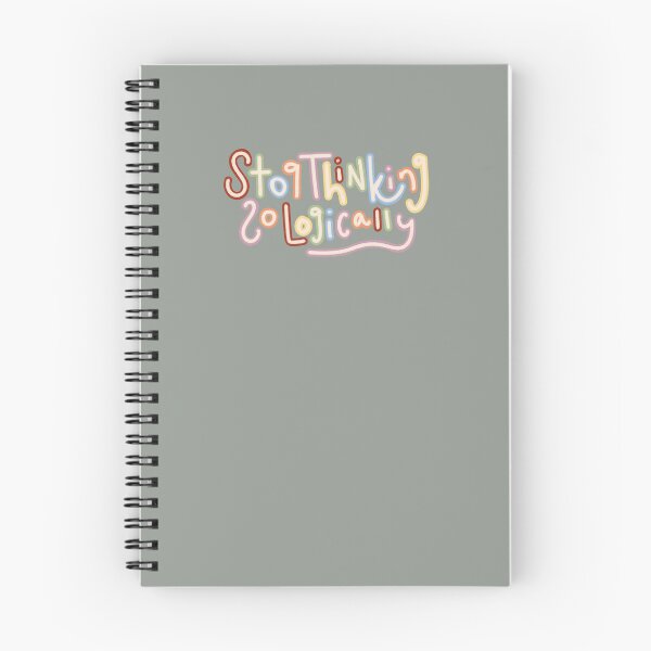 Item preview, Stop Thinking So Logically Rainbow Quote designed and sold by RebbyCreates.