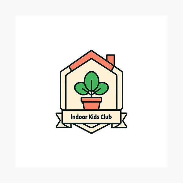 Item preview, Indoor kids club merit badge designed and sold by MendaciousMina.
