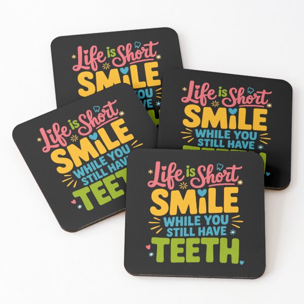 Item preview, Sarcastic Humor Funny Humor Life Is Short Smile While You Still Have Teeth designed and sold by fantasticdesign.