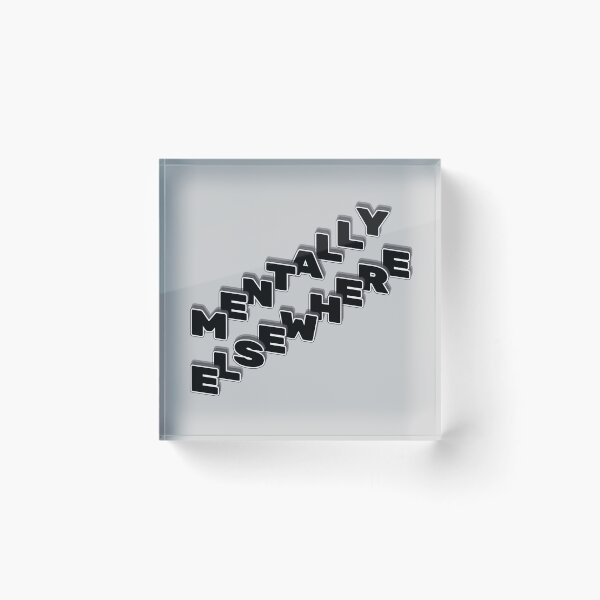 Item preview, Mentally Elsewhere - Y2K Distorted Typography designed and sold by HALYNA070824.