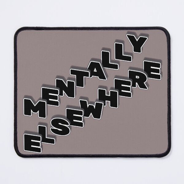 Item preview, Mentally Elsewhere - Y2K Distorted Typography designed and sold by HALYNA070824.