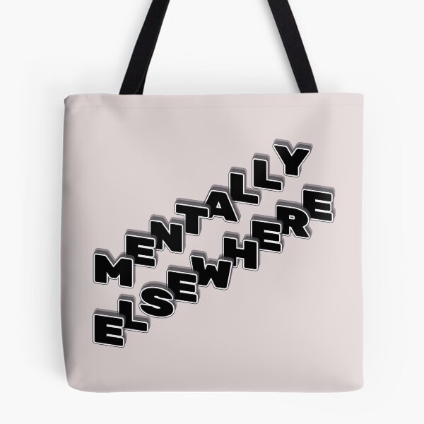 Item preview, Mentally Elsewhere - Y2K Distorted Typography designed and sold by HALYNA070824.