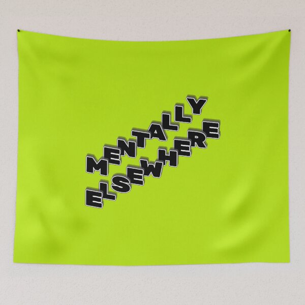 Item preview, Mentally Elsewhere - Y2K Distorted Typography designed and sold by HALYNA070824.