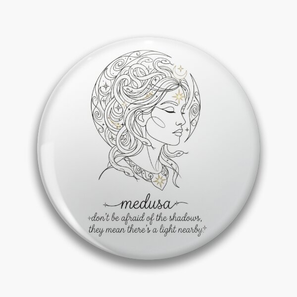 Item preview, Minimalist One-Line Medusa Goddess with Quote & Name designed and sold by Siriusvibes.