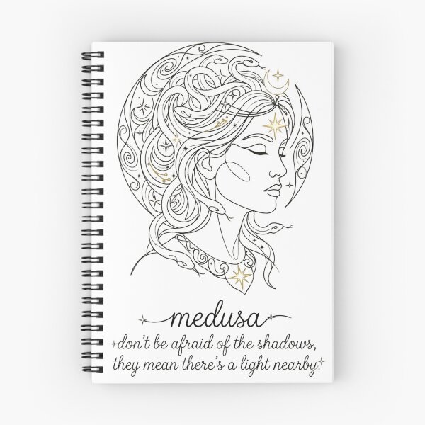 Item preview, Minimalist One-Line Medusa Goddess with Quote & Name designed and sold by Siriusvibes.