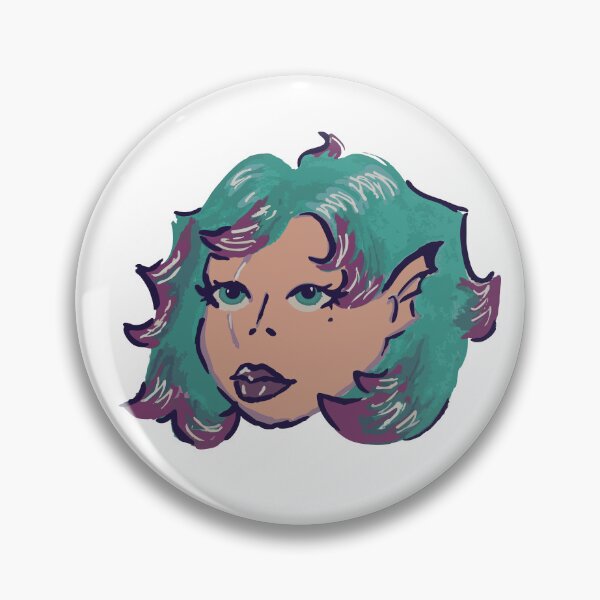 Item preview, mermaid girl illustration designed and sold by retrocreations|.