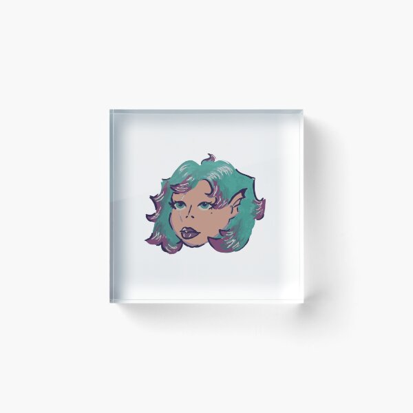 Item preview, mermaid girl illustration designed and sold by retrocreations|.