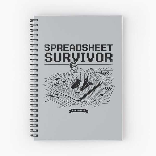Item preview, Spreadsheet Survivor Funny Office Excel Analyst Data Nerd Humor designed and sold by Milasneeze.