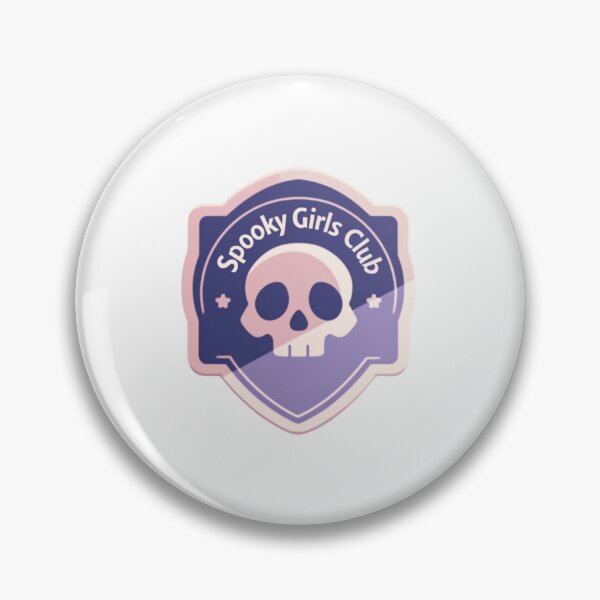 Item preview, Spooky girls club merit badge designed and sold by MendaciousMina.