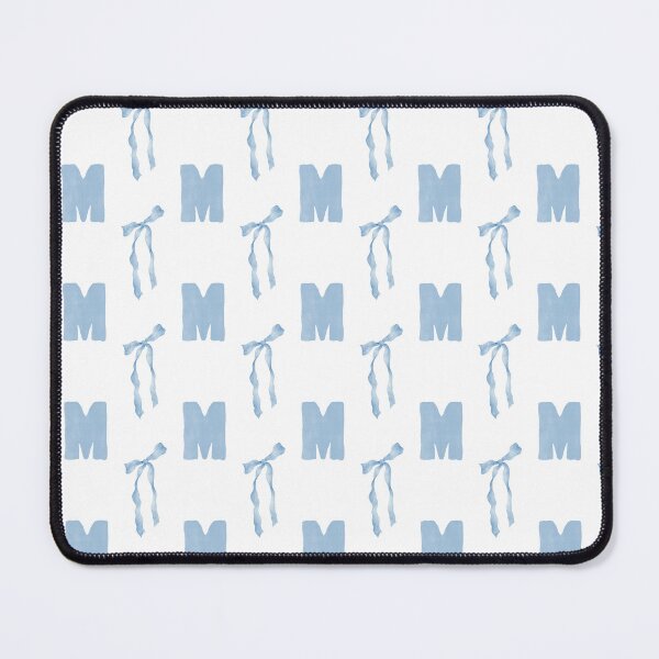 Item preview, Watercolor Blue Bow Letter M Phone Case Aesthetic Gift for Her Mom, Coquette Blue Bow Letter M Blanket Cozy Baby Shower Gift, Letter M Blue Bow Journal Graduation Gift for Her and Girls designed and sold by VivaFy.