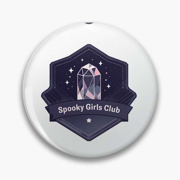 Item preview, Spooky girls club merit badge designed and sold by MendaciousMina.