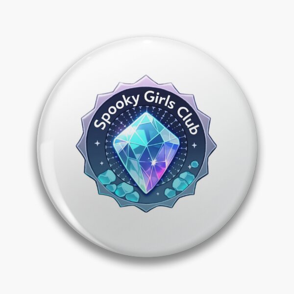 Item preview, Spooky girls club merit badge designed and sold by MendaciousMina.