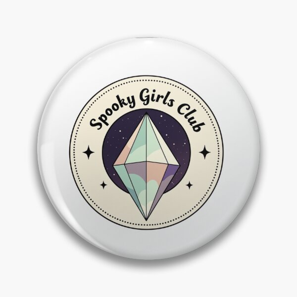 Item preview, Spooky girls club merit badge designed and sold by MendaciousMina.