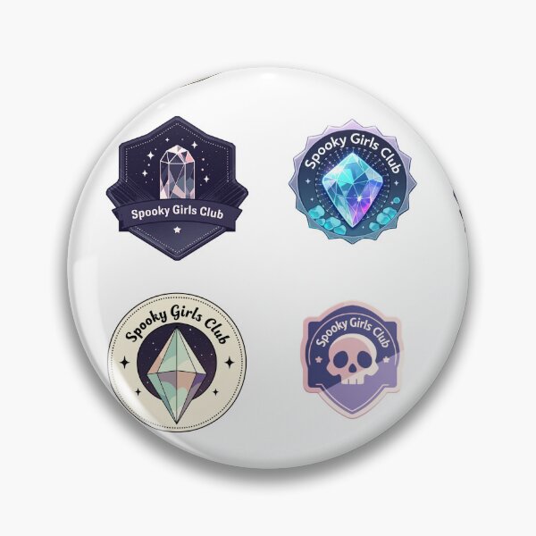 Item preview, Mini Spooky girls club merit badges sticker pack designed and sold by MendaciousMina.