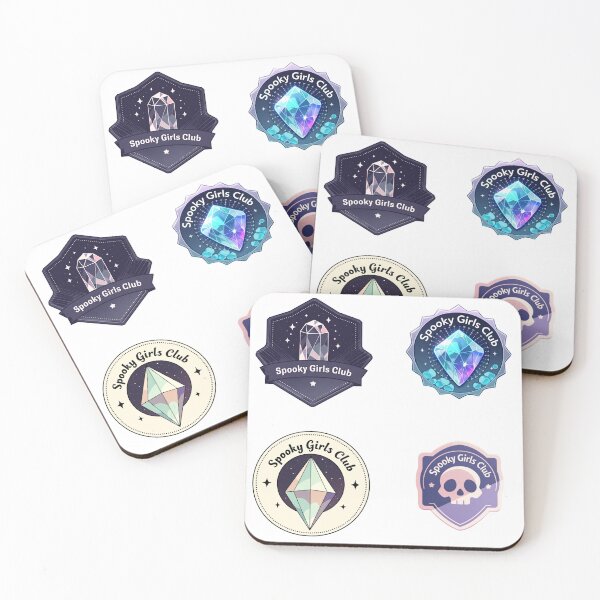 Item preview, Mini Spooky girls club merit badges sticker pack designed and sold by MendaciousMina.