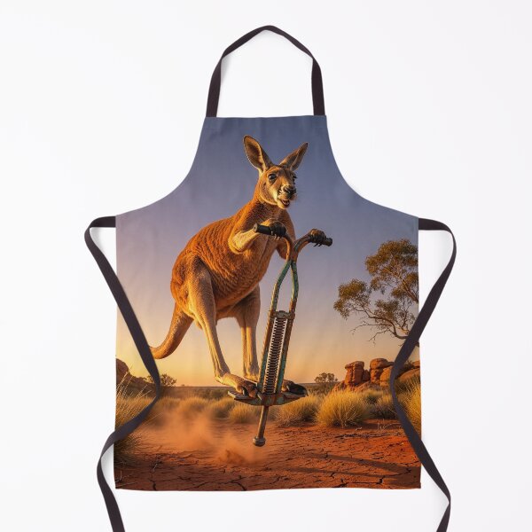 Item preview, Happy Kangaroo Hops on Pogo Stick designed and sold by Tridentulus.
