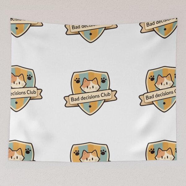 Item preview, Bad decisions club merit badge designed and sold by MendaciousMina.