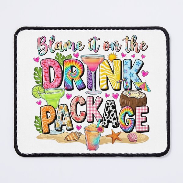 Item preview, Blame it on the drink package designed and sold by BoldThreadLab.