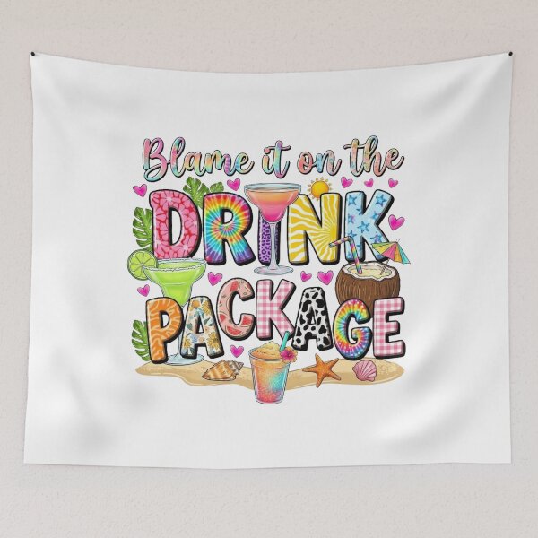 Item preview, Blame it on the drink package designed and sold by BoldThreadLab.