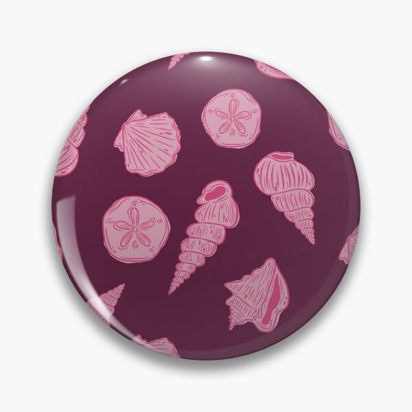 Item preview, pink shell pattern designed and sold by KitschByKate.
