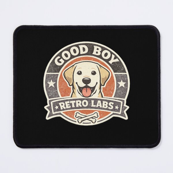 Item preview, Retro Labrador Retriever Good Boy Shirt White Version designed and sold by kissing Pets.